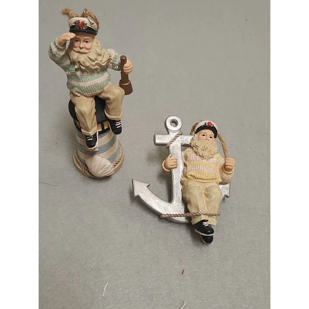 Lot Of 2 Old Salt Sailor Ornaments